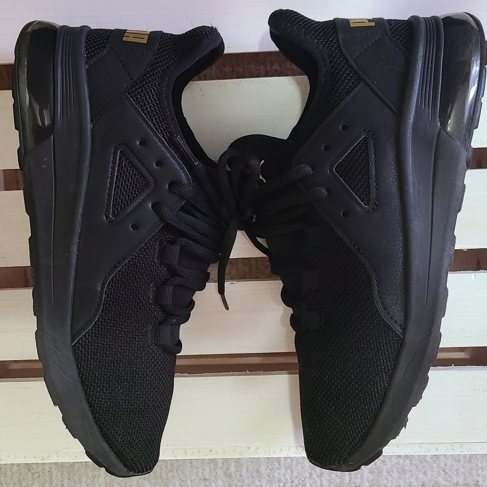 PUMA Women's Electron Black Knit Mesh Athletic Running Shoes Sneakers Size 7.5 - Picture 7 of 9